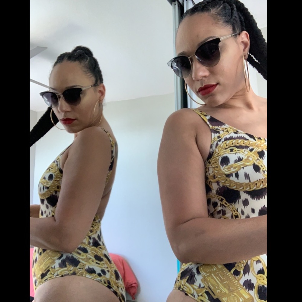 H&M x Moschino Collaboration One piece Swimsuit
